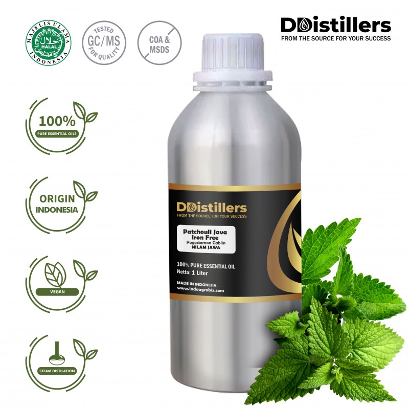 Patchouli Java Iron Free / Nilam Jawa Essential Oil Pure 100% | Pogostemon Cablin