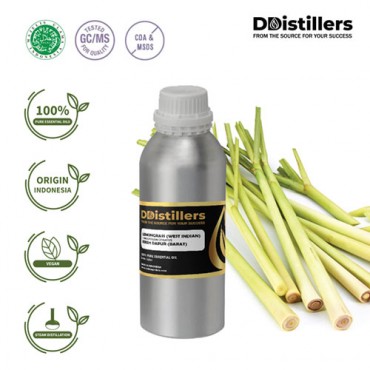 Lemongrass West Indian / Sereh Dapur Barat Essential Oil Pure 100% | Cymbopogon Citratus