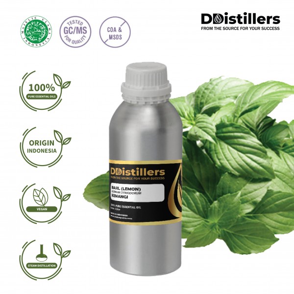 Basil Lemon / Kemangi Essential Oil Pure 100% | Ocimum Citriodorum / Kemangi