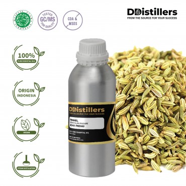Fennel / Adas Pedas Essential Oil Pure 100% | Foeniculum Vulgare