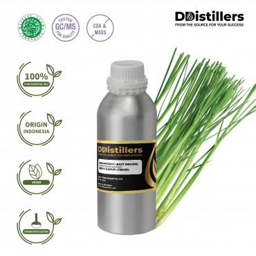 Lemongrass East Indian / Sereh Dapur Timur Essential Oil Pure 100% | Cymbopogon Flexuosus